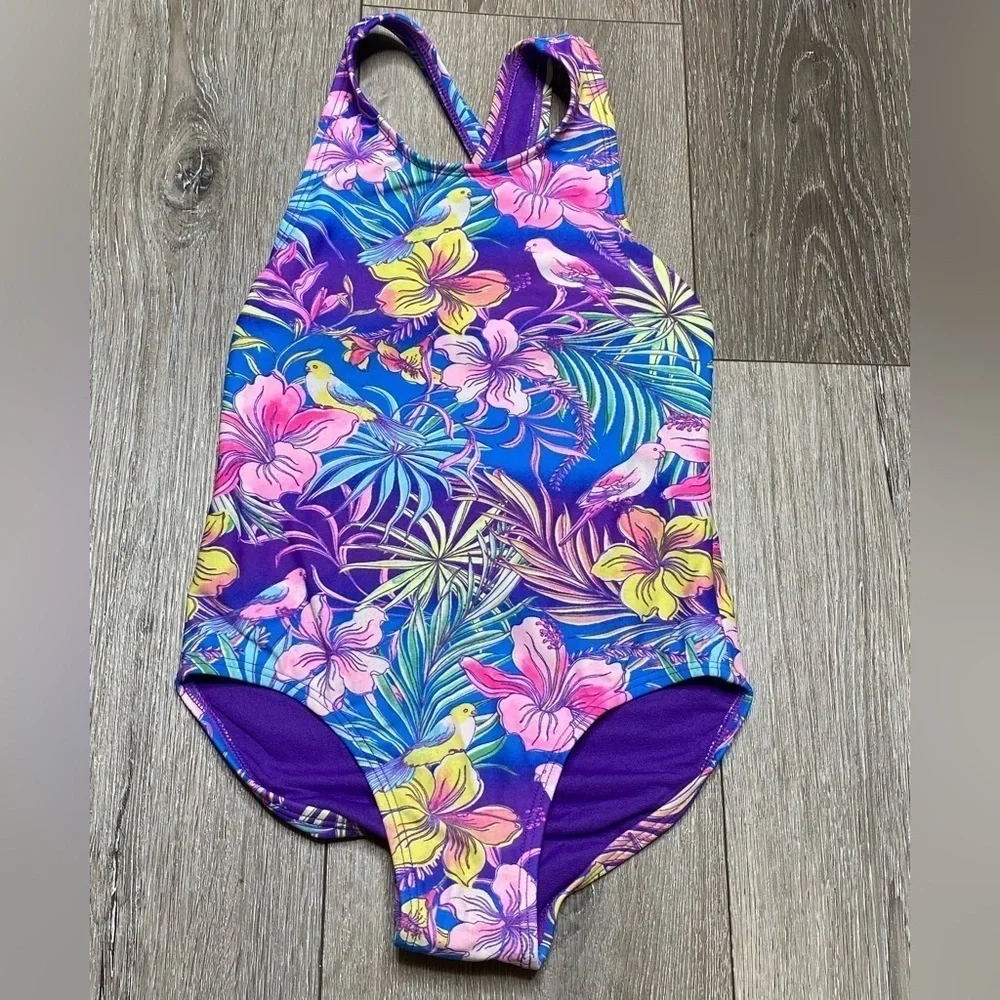The Children’s Place Girl Swimsuit One Piece Purple Size S (5/6)